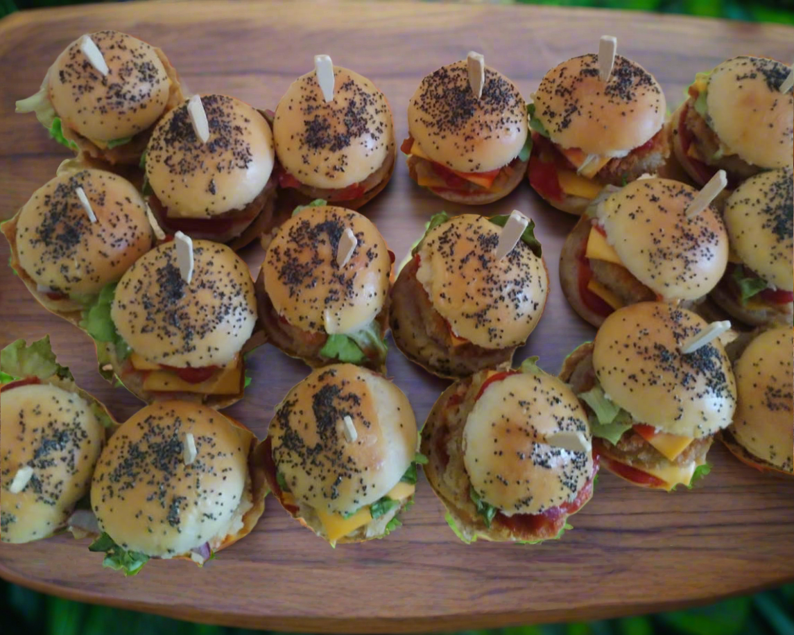 Plateau de 12 mini burgers